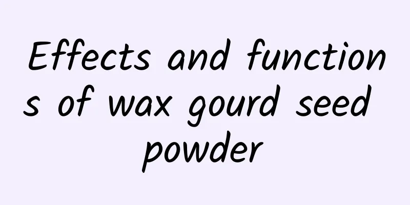 Effects and functions of wax gourd seed powder