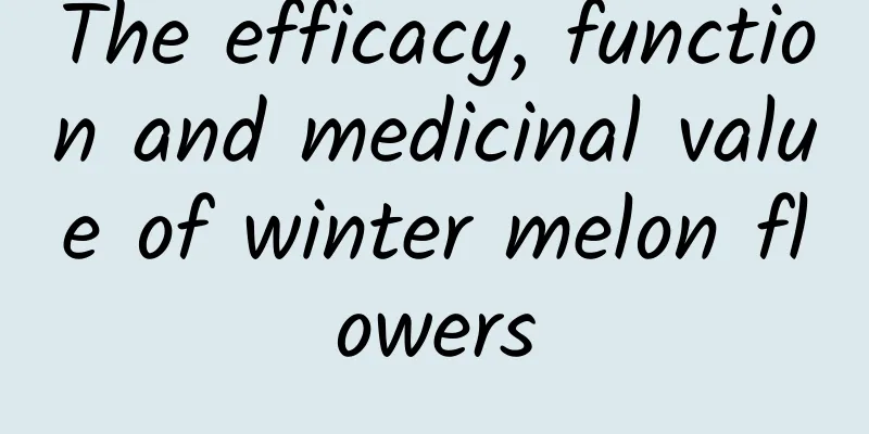 The efficacy, function and medicinal value of winter melon flowers