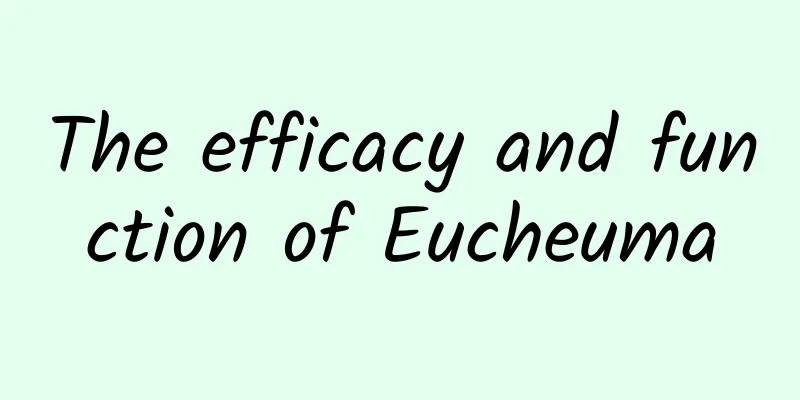 The efficacy and function of Eucheuma