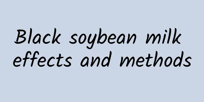 Black soybean milk effects and methods