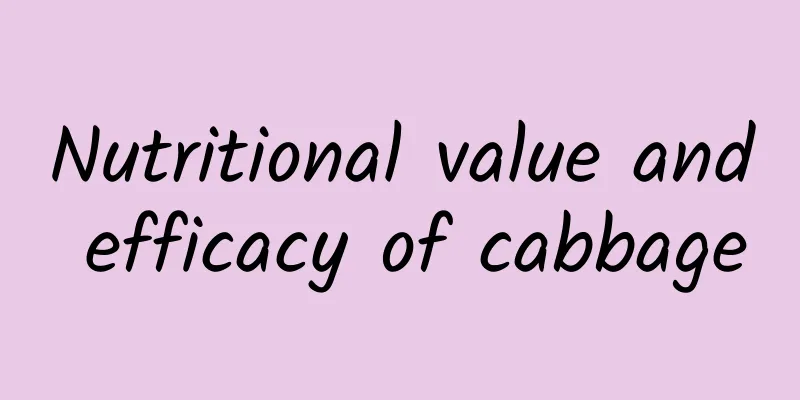 Nutritional value and efficacy of cabbage