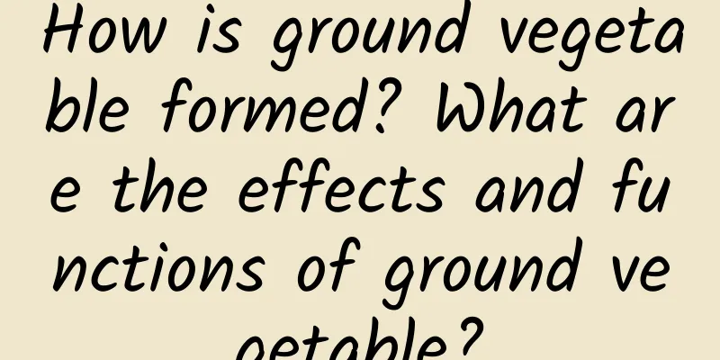 How is ground vegetable formed? What are the effects and functions of ground vegetable?