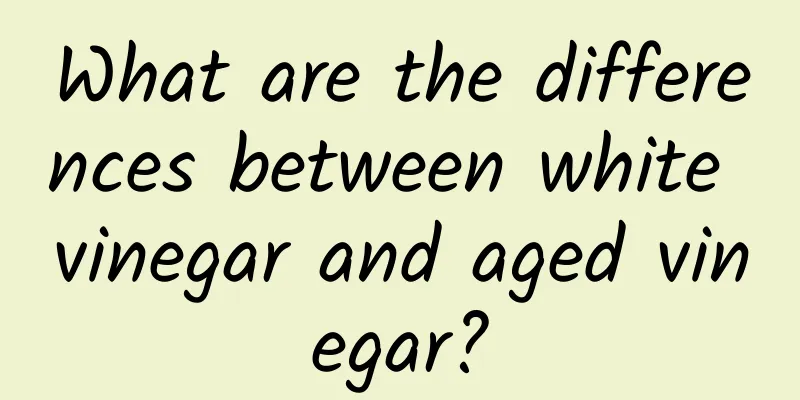 What are the differences between white vinegar and aged vinegar?