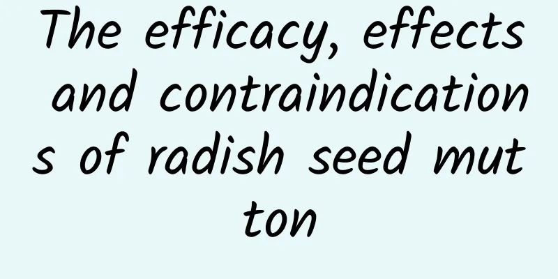 The efficacy, effects and contraindications of radish seed mutton