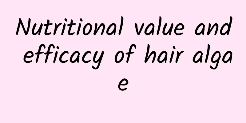 Nutritional value and efficacy of hair algae