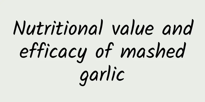 Nutritional value and efficacy of mashed garlic