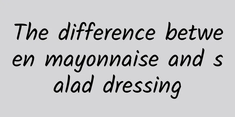 The difference between mayonnaise and salad dressing