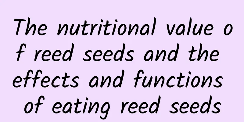 The nutritional value of reed seeds and the effects and functions of eating reed seeds