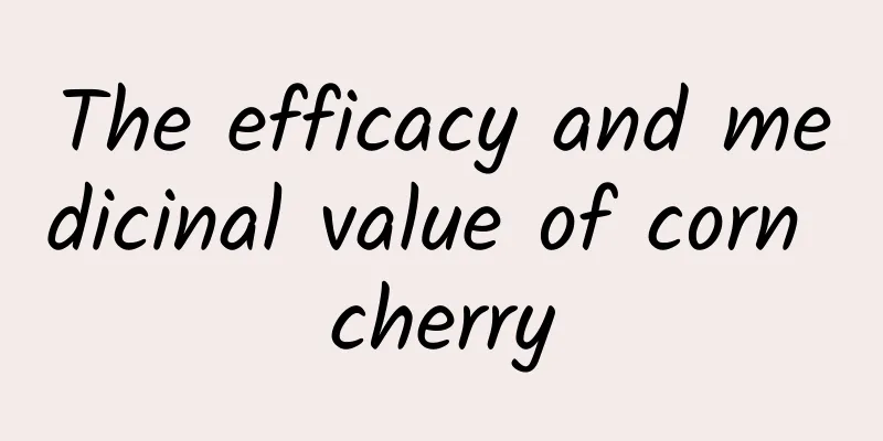 The efficacy and medicinal value of corn cherry