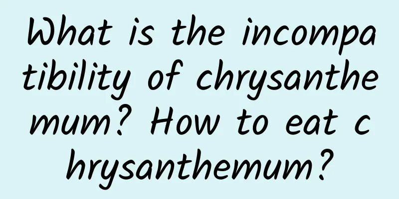 What is the incompatibility of chrysanthemum? How to eat chrysanthemum?