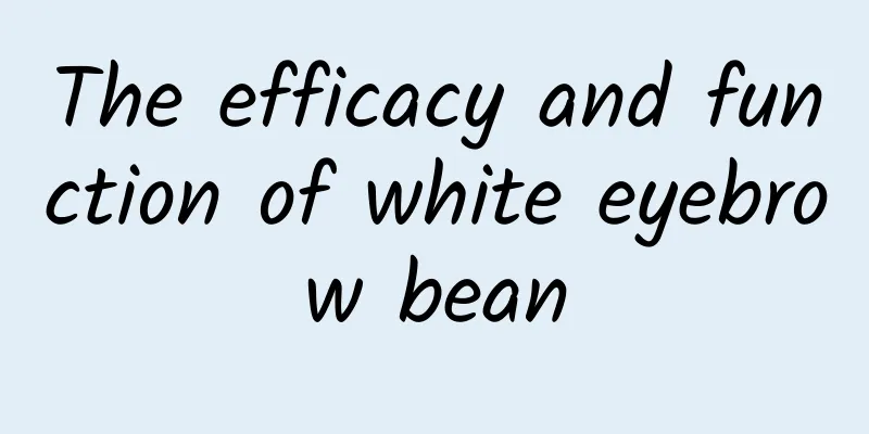 The efficacy and function of white eyebrow bean