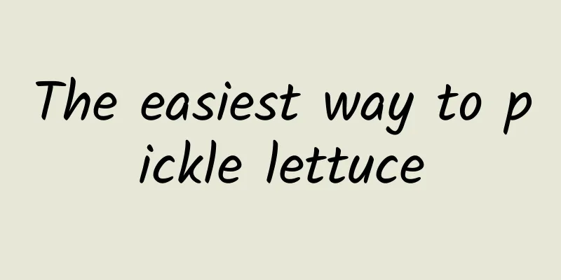 The easiest way to pickle lettuce