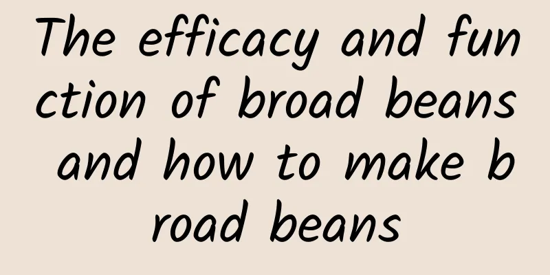 The efficacy and function of broad beans and how to make broad beans