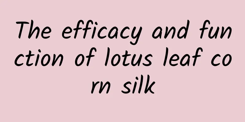 The efficacy and function of lotus leaf corn silk