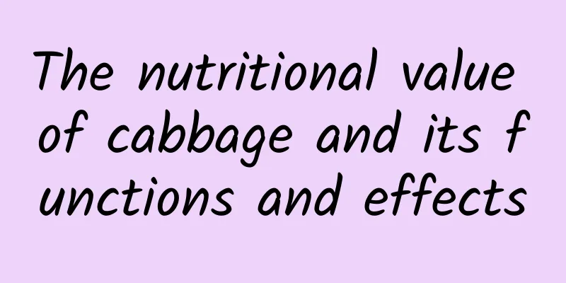 The nutritional value of cabbage and its functions and effects