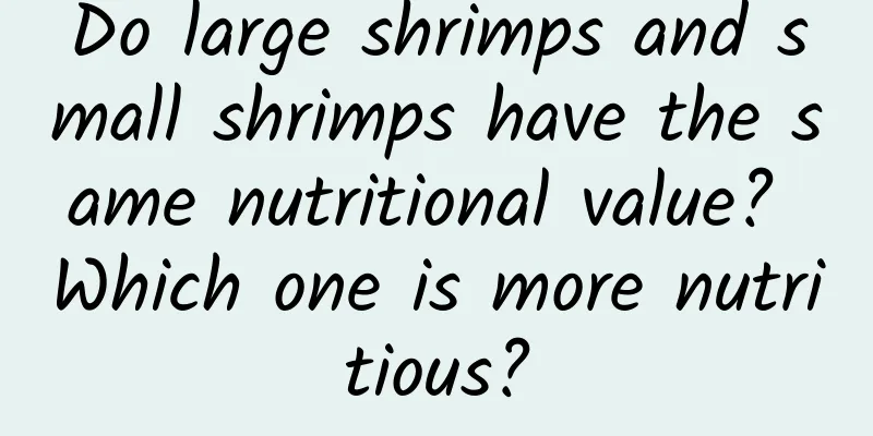 Do large shrimps and small shrimps have the same nutritional value? Which one is more nutritious?