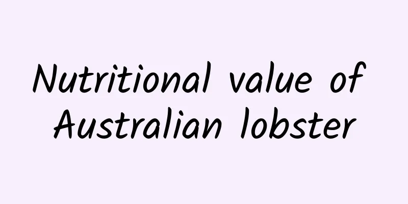 Nutritional value of Australian lobster