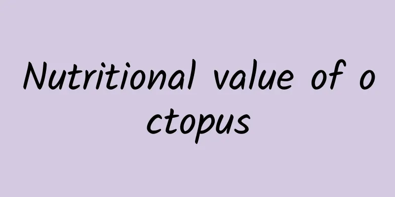 Nutritional value of octopus