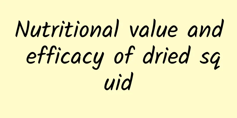 Nutritional value and efficacy of dried squid