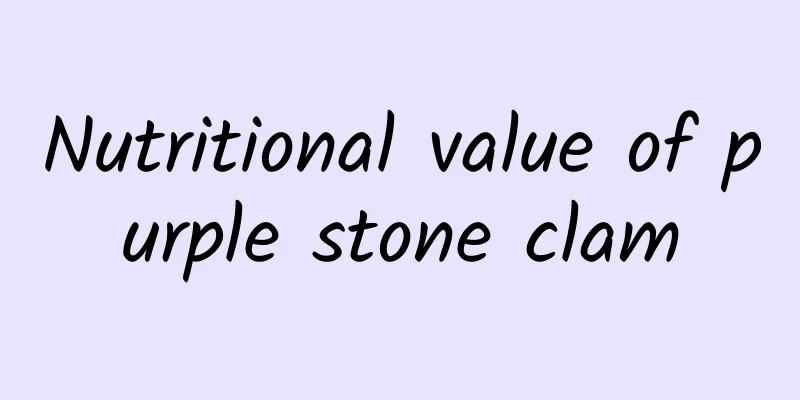 Nutritional value of purple stone clam