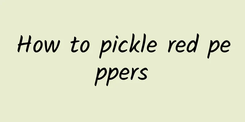 How to pickle red peppers