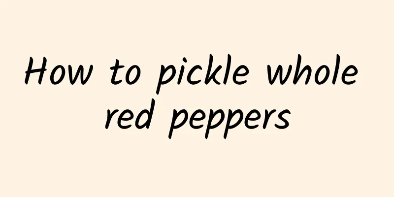 How to pickle whole red peppers