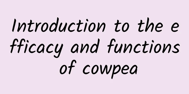 Introduction to the efficacy and functions of cowpea