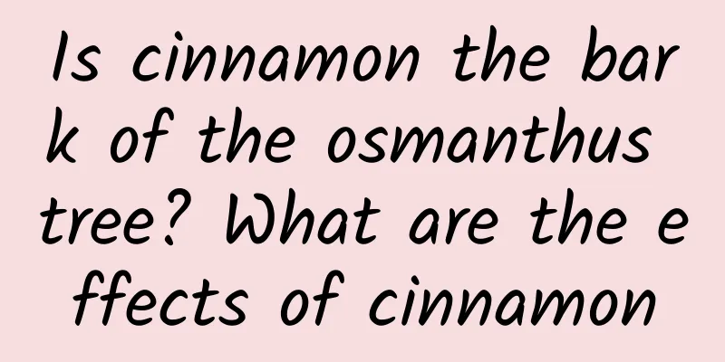 Is cinnamon the bark of the osmanthus tree? What are the effects of cinnamon