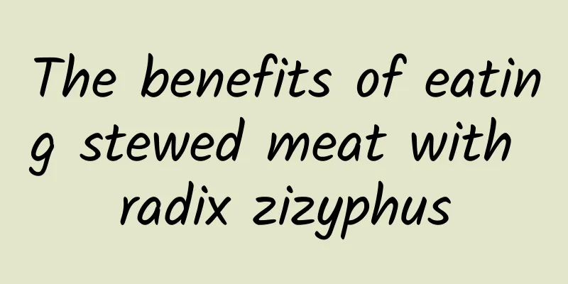 The benefits of eating stewed meat with radix zizyphus