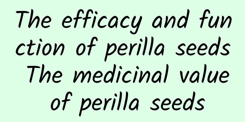 The efficacy and function of perilla seeds The medicinal value of perilla seeds