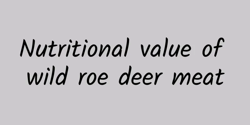 Nutritional value of wild roe deer meat