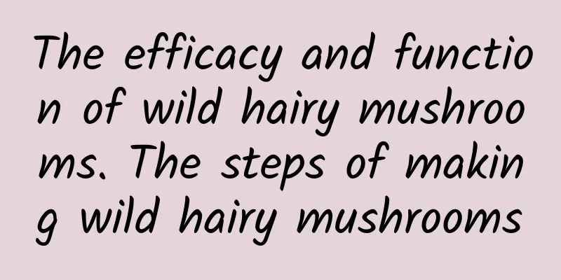 The efficacy and function of wild hairy mushrooms. The steps of making wild hairy mushrooms