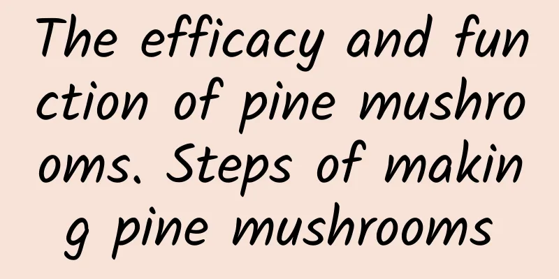 The efficacy and function of pine mushrooms. Steps of making pine mushrooms