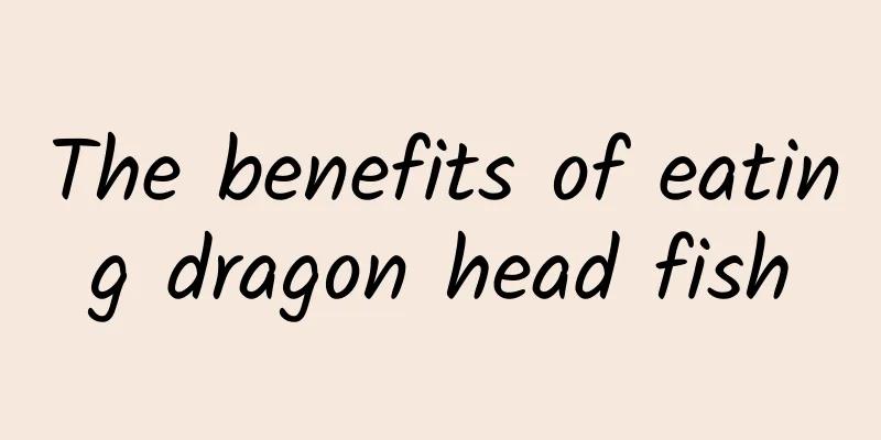 The benefits of eating dragon head fish