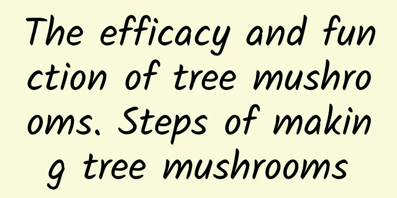 The efficacy and function of tree mushrooms. Steps of making tree mushrooms