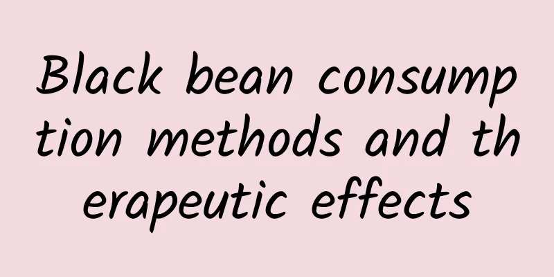 Black bean consumption methods and therapeutic effects