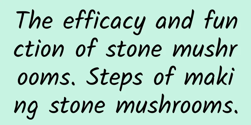 The efficacy and function of stone mushrooms. Steps of making stone mushrooms.