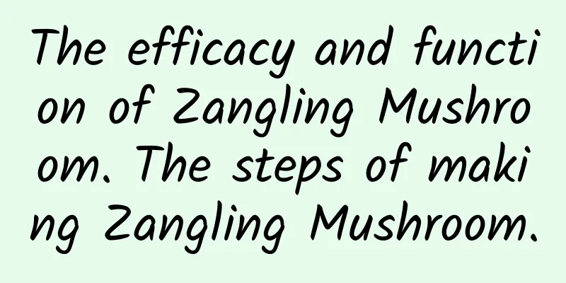 The efficacy and function of Zangling Mushroom. The steps of making Zangling Mushroom.