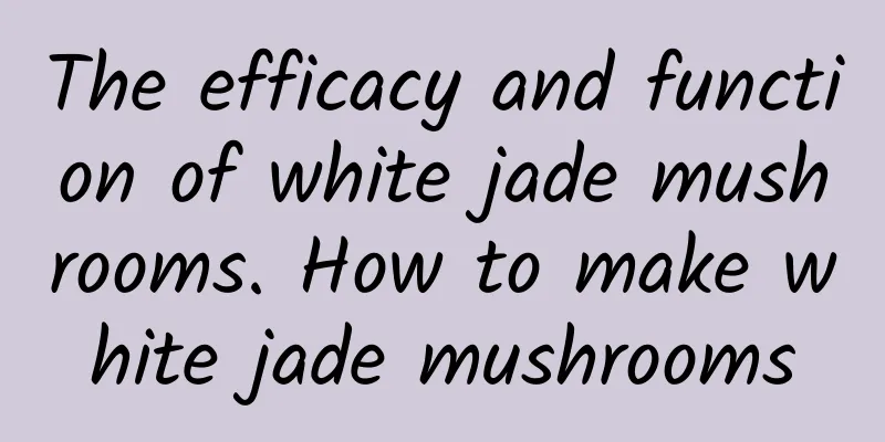 The efficacy and function of white jade mushrooms. How to make white jade mushrooms