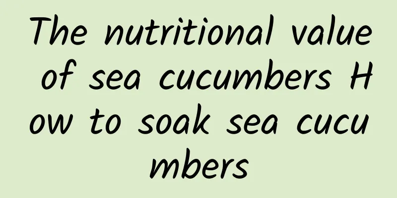 The nutritional value of sea cucumbers How to soak sea cucumbers