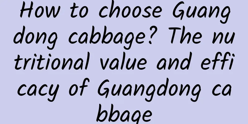 How to choose Guangdong cabbage? The nutritional value and efficacy of Guangdong cabbage