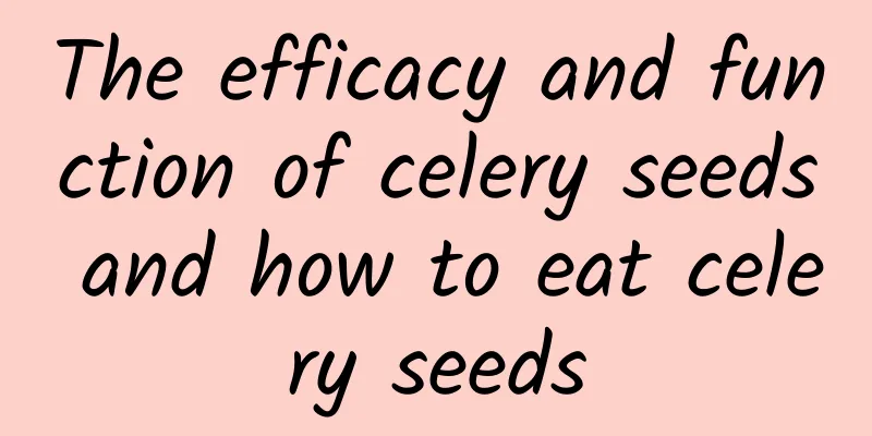 The efficacy and function of celery seeds and how to eat celery seeds