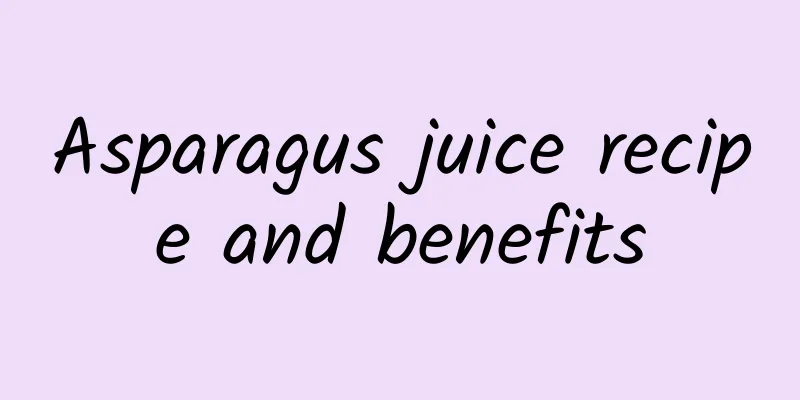 Asparagus juice recipe and benefits