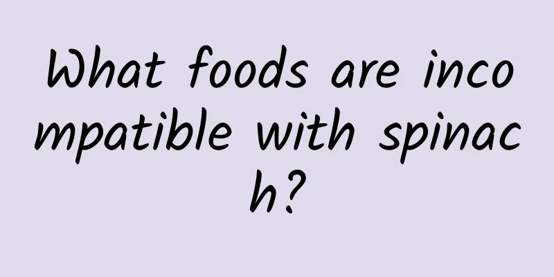 What foods are incompatible with spinach?