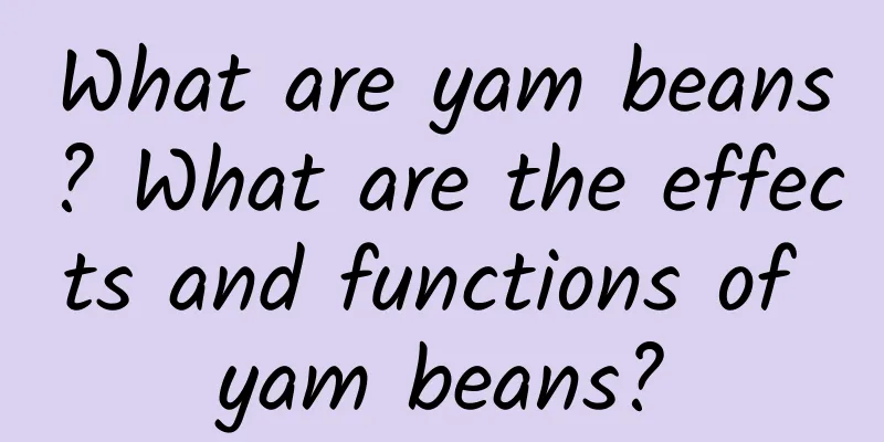 What are yam beans? What are the effects and functions of yam beans?