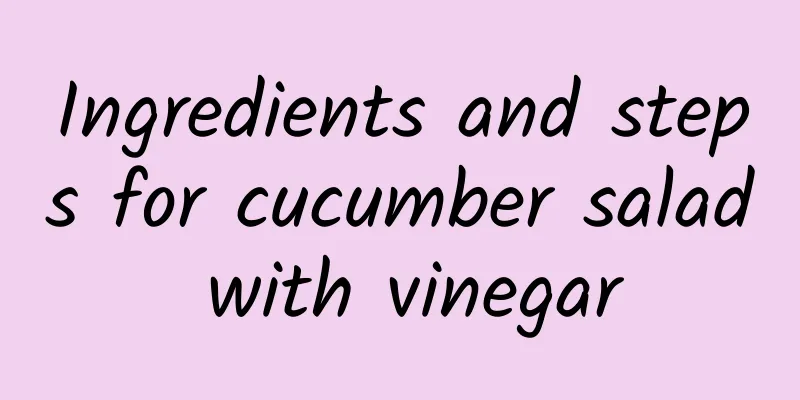 Ingredients and steps for cucumber salad with vinegar