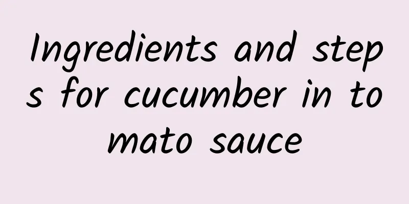 Ingredients and steps for cucumber in tomato sauce