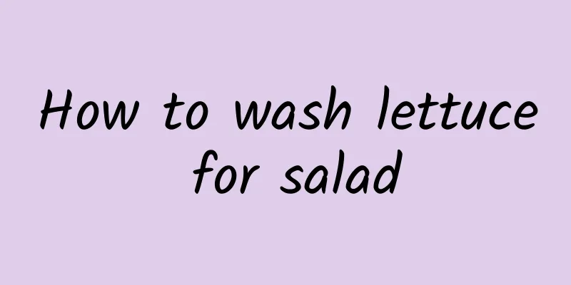 How to wash lettuce for salad