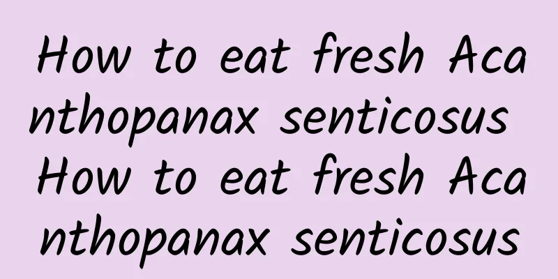 How to eat fresh Acanthopanax senticosus How to eat fresh Acanthopanax senticosus