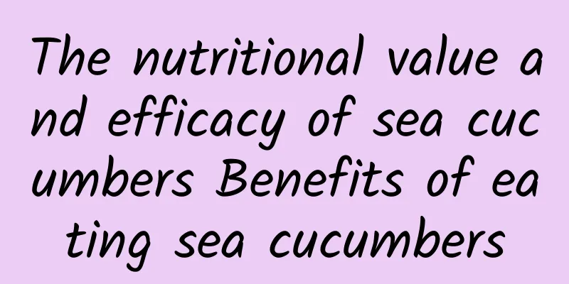 The nutritional value and efficacy of sea cucumbers Benefits of eating sea cucumbers